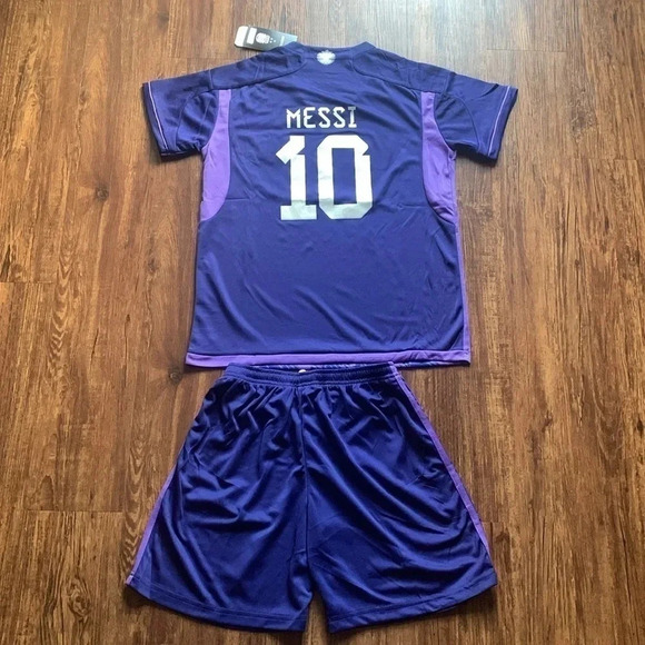 MESSI ARGENTINA Jersey, Shorts Set Away Champion Version 2023 Big Kids - Picture 3 of 7